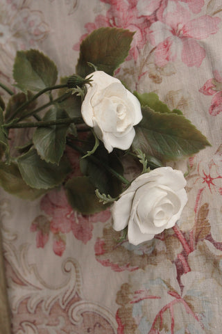 Vintage Long Stem China Roses - Pairing No.1