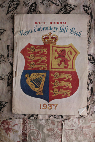 Royal Embroidery Gift Book - Old Transfer Papers