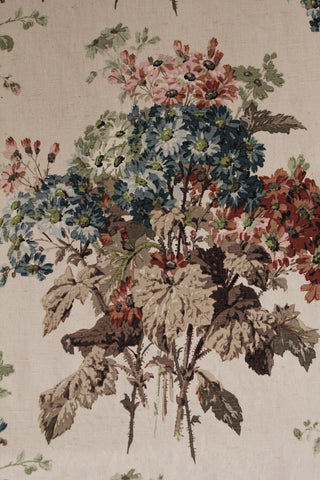 Beautiful Old And Extremely Rare Early Screen Printed Sanderson Linen Panel