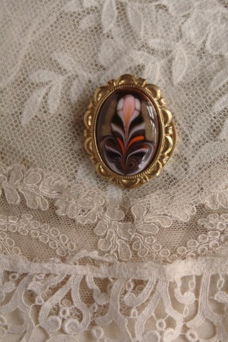 Vintage Enamelled Scarf Clip
