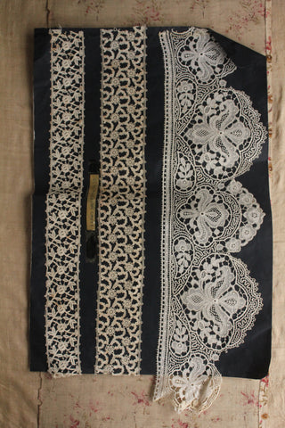 Old Research Lace Study Sheet - Early Machine Lace
