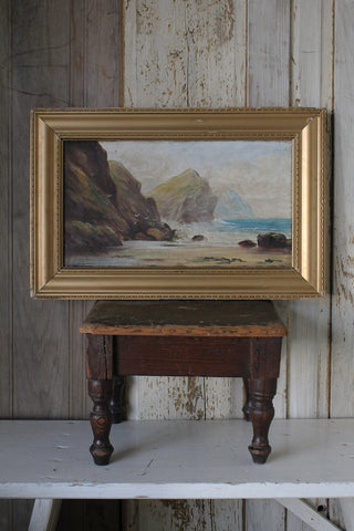 Old Calm Seascape Painting in Oil