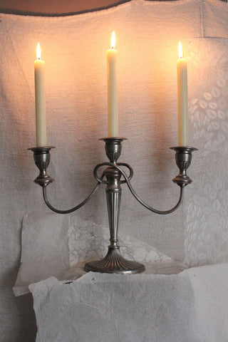 A Very Beautiful Early Sheffield Plate Candelabra & Candles - Quiet Light