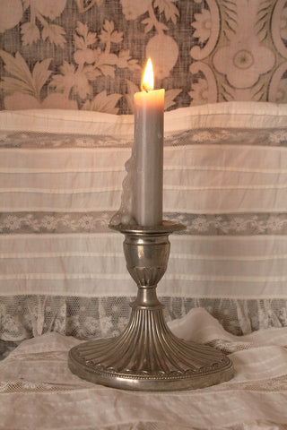 An Early Sheffield Plate Candlestick - Romanticism