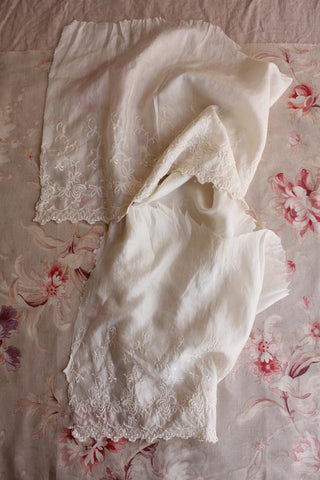 Reclaimed Old Silk Embroidered Edging