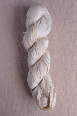 Skein of Reclaimed Sari Silk Ribbon