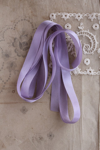 Found French Silk Taffeta Ribbon - Wisteria