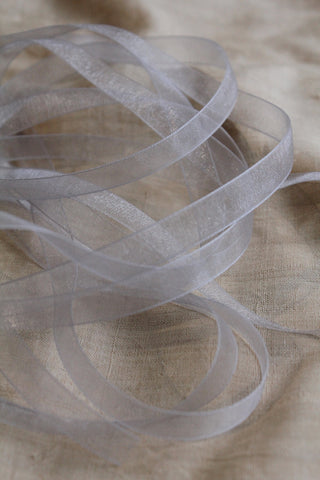 Chiffon Ribbon - Silver - 1cm
