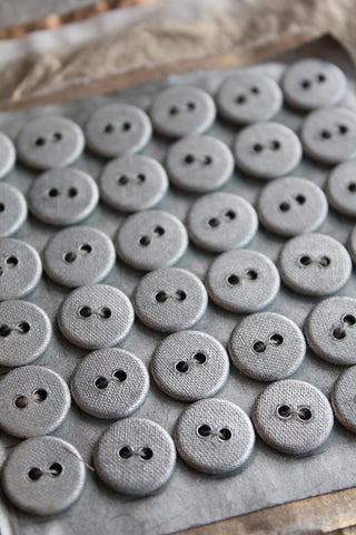 Sprayed Old Buttons - Patina Silver