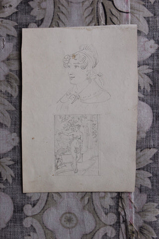 Old Print - Pierre-Auguste Renoir - Blonde Girl