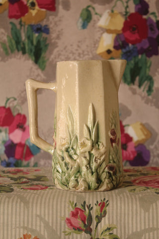 Rare Artisan Jug/Vase - Garden Border