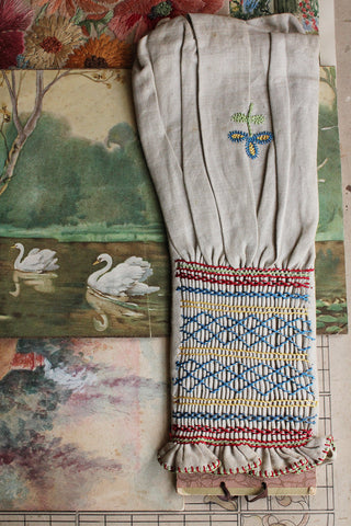 Rare Hand Embroidered Thirties Sampler - Sleeve