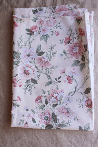 Large Floral Cotton Panel - Peachy Pastels
