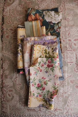 Collection From An Upholsterers Fabric Drawer - Gathering No.1