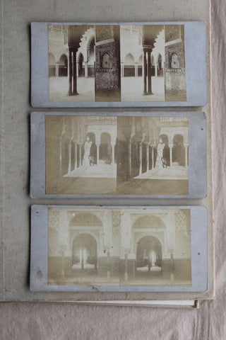 Late 1800's Stereoscopy Cards - Trio 3