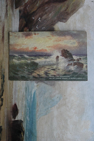 Collectable Postcard -  Waves Like Mountains.... - Shelly