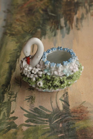 A Beautiful Floral Swan