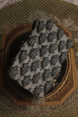 Beautiful Vintage Indian Textile Wood Block - Stems