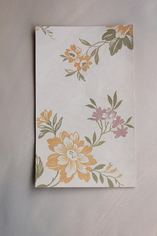 Vintage Hand Painted Textile Design - Gentle Floral