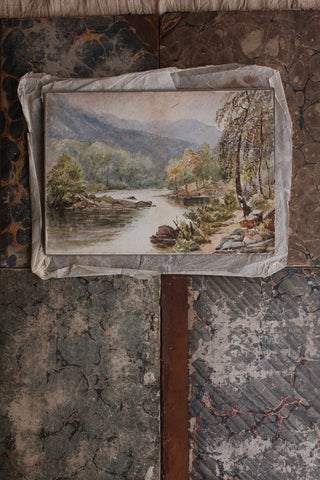 Gentle Old Watercolour - Rivers Edge
