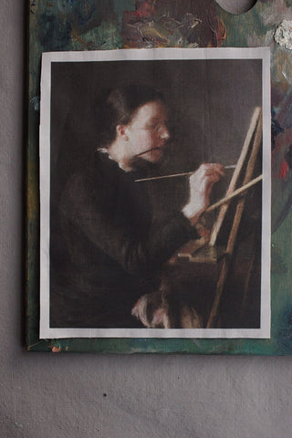 Pima Lawn Cotton Panel - The Painter