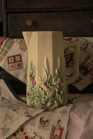 Rare Artisan Jug/Vase - Garden Border
