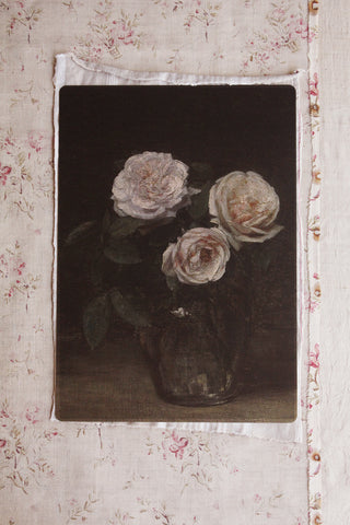 MANTLE CARD -  Medium - Three Roses