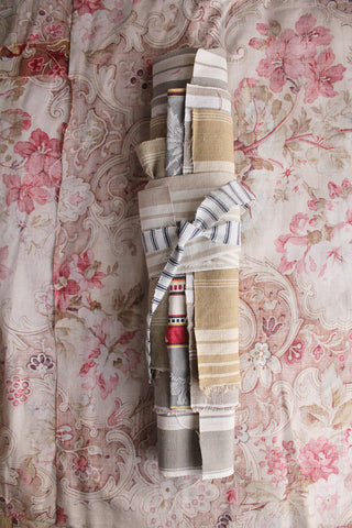 Perfectly Imperfect Bundle of Reclaimed Antique & Vintage Ticking Panels