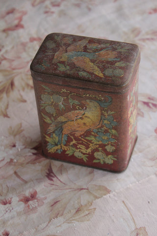 Old Worn Bird Tin
