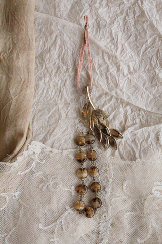 Armoire Brooch Decoration - Tortoiseshell & Amber