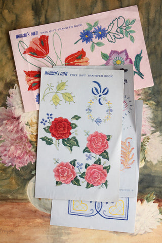 Collection of Vintage Embroidery Transfers - Set 1