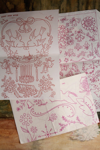 Collection of Vintage Embroidery Transfers - Set 2