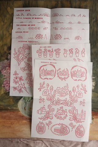 Collection of Vintage Embroidery Transfers - Set 3