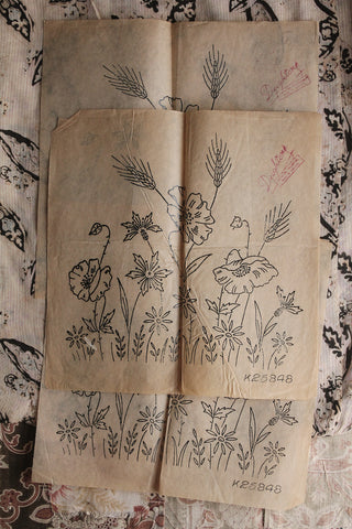 Old Transfer Patterns - Papavers