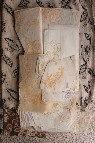 Old Transfer Patterns - Yellow Linear