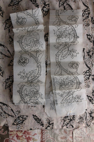 Large Antique Embroidery Border Transfers (collection 3)
