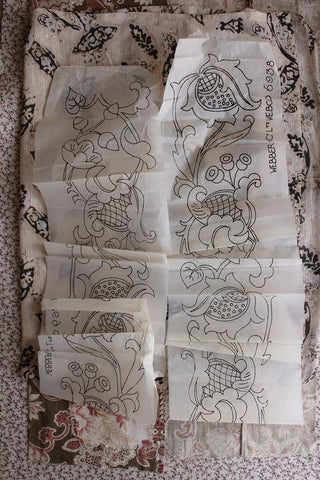 Large Antique Embroidery Border Transfers (collection 4)