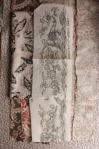 Large Antique Embroidery Border Transfers (collection 5)