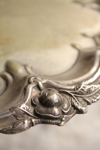 Old Decorative Silver Plated Tray