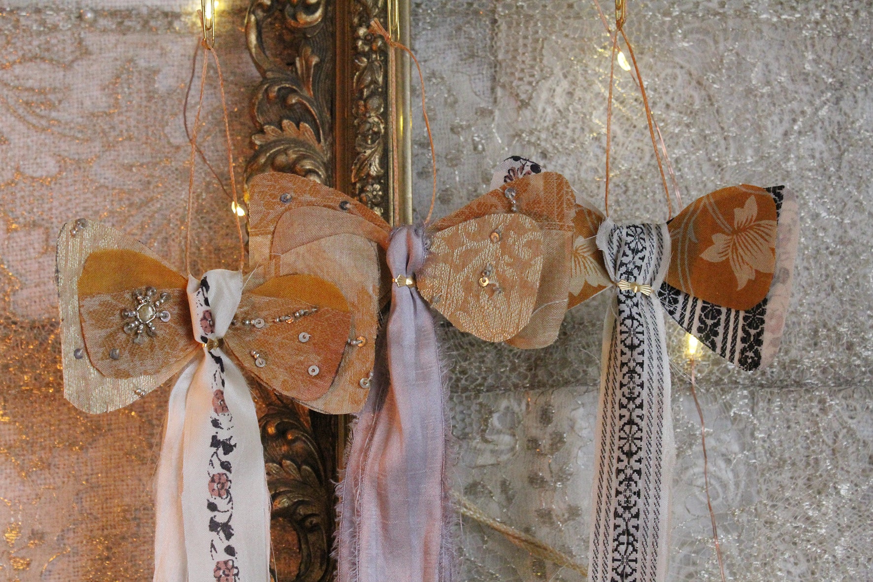 Beautiful Trio Silk Tree/Wreath Bows - Collection 2