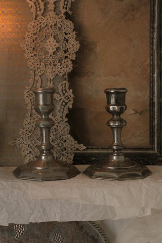 Plated Short Candlesticks