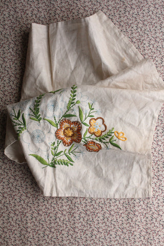 Unfinished Embroidered Panel