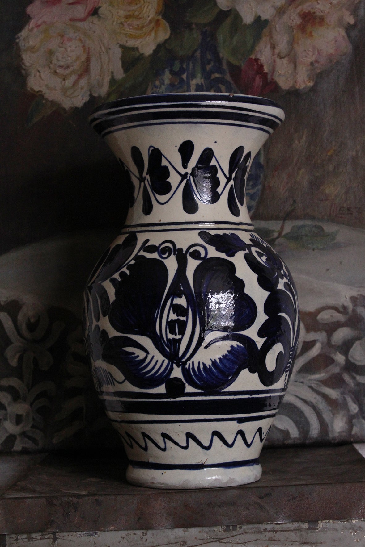 Vintage Hand Painted Hungarian Vase