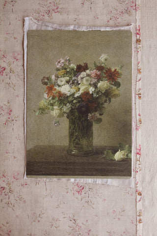 MANTLE CARD -  Medium - Flowers From Normandy