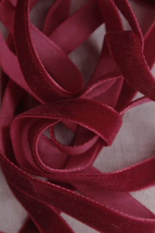 Velvet Ribbon - Cranberry