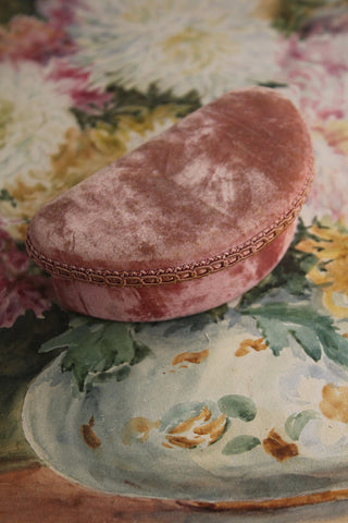 Vintage Velvet Jewellery Box