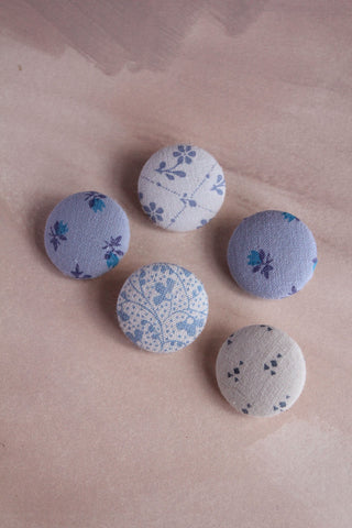 Hand Made Vintage Fabric Buttons - Set 2