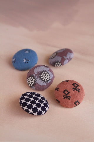 Hand Made Vintage Fabric Buttons - Set 3