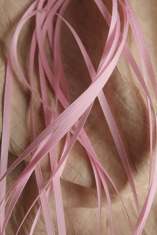 Double Satin Ribbon - Viola Petal