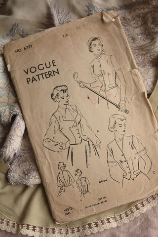 Vintage Vogue Pattern - Vest/Waistcoat